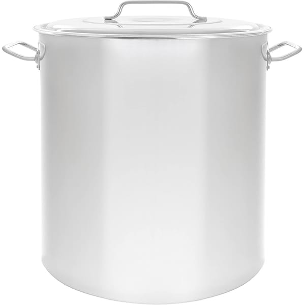 Stainless Steel Stockpot Brew Kettle W/ Lid, Beer Hops, 40 Quart